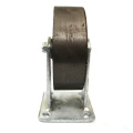 6 inch heavy duty flat plate rigid iron casters